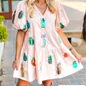 Queen of Sparkles Beetle Dress NWT